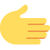 dłoń skierowana w prawo — emotka w stylu X (Twitter), Twemoji