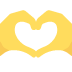 dłonie tworzące serce — emotka w stylu X (Twitter), Twemoji