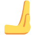dłoń pchająca w prawo — emotka w stylu X (Twitter), Twemoji