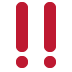 podwójny wykrzyknik — emotka w stylu X (Twitter), Twemoji