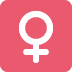 znak kobiety — emotka w stylu X (Twitter), Twemoji