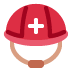 kask z krzyżykiem — emotka w stylu X (Twitter), Twemoji