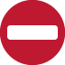 zakaz wjazdu — emotka w stylu X (Twitter), Twemoji