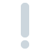 biały wykrzyknik — emotka w stylu X (Twitter), Twemoji