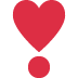 wykrzyknik w kształcie serca — emotka w stylu X (Twitter), Twemoji