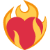 serce w płomieniach — emotka w stylu X (Twitter), Twemoji